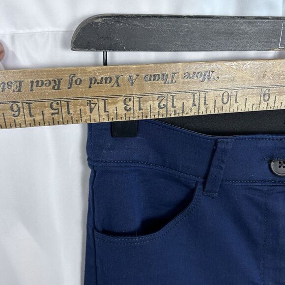 Violets And Roses Women's Navy Blue Sz 2 Chino Pants stretchy Trousers - Picture 5 of 10